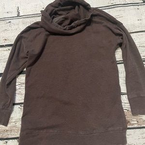 MONO B Sweatshirt with Funnel Neckline